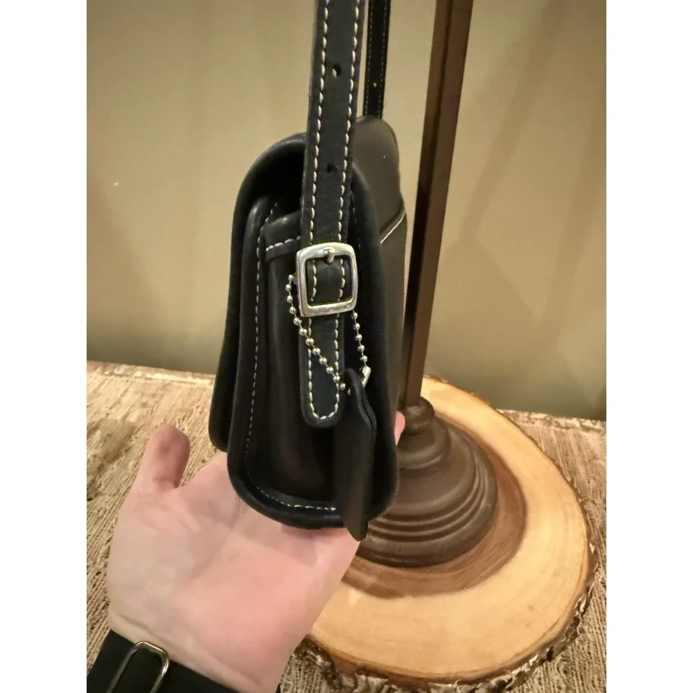 Coach black leather